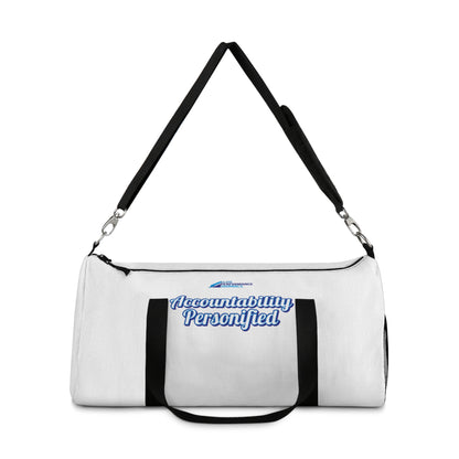Accountability Personified Duffel Bag | Gym Bag, Travel Bag, Sports Bag, Weekend Bag, Motivational Gift